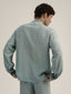Printed Long-Sleeved Silk Shirt
