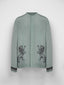 Printed Long-Sleeved Silk Shirt