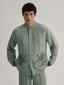 Printed Long-Sleeved Silk Shirt
