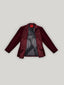 Double-Breasted Velvet Jacket in Burgundy
