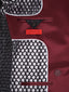 Double-Breasted Velvet Jacket in Burgundy