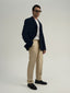 Tailored Chino Pants in Wool & Silk