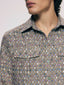 Wool Shirt with Signature Blue Lining